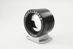 Voigtlander 75mm View Finder Black for Rangefinder Film Camera from Japan #B036 - Picture 1 of 10