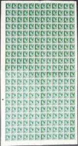 MOROCCO AGENCIES: Full 20 x 12 Sheet Edward VIII 5c Overprint  ½d Green (45389)