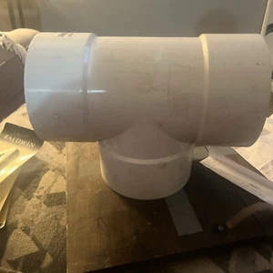 New NDS 6 in. Tee PVC Sewer and Drain Hub x Hub x Hub 6p01 - Picture 1 of 4