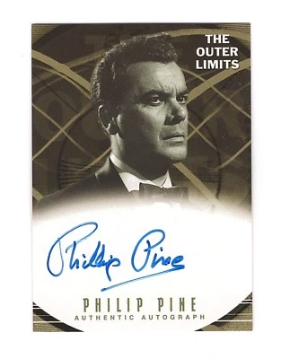 2002 Outer Limits Premiere PHILLIP PINE Actor Director Autograph RIP - Image 1 of 2