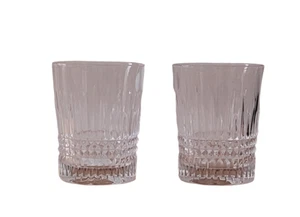 Waterford Crystal Lismore Diamond Tumbler Double Old Fashioned Set of 2 - Picture 1 of 12