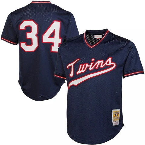 Minnesota Twins Kirby Puckett Mitchell & Ness 1985 MLB Authentic Mesh BP Jersey Cover