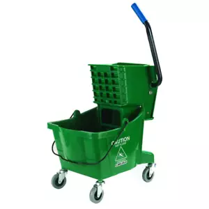26 Qt. Green Mop Bucket/Wringer Combo - Picture 1 of 12