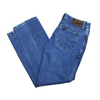Vêtements de travail vintage Lee coton denim bleu papa jeans western 32 pouces fabriqués au Canada