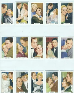 Lote de 23 tarjetas de tabaco Summit Screen Lovers años 30 - Imagen 1 de 4