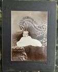 Denison TX LargeCabinet Card Photograph Picture Baby Wicker Chair