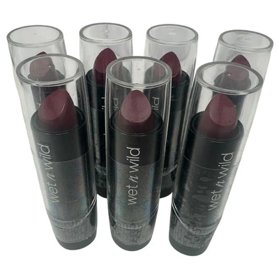 Wet N Wild Silk Finish Lipstick 537A BLIND DATE .13 oz - New - 7 Pack - Image 1 of 4