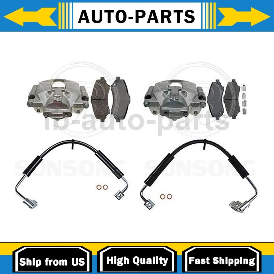 Pinza de freno delantera con mangueras lado conductor pasajero para Jeep Wrangler 2008 Foto 1 de 4