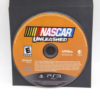 NASCAR Unleashed Racing PS3 (Sony PlayStation 3, 2011) Disc Only - Image 1 of 2