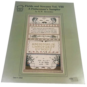 Fields and Streams Vol VIII A Fisherman's Sampler Cross Stitch Pattern VTG 1984 - Picture 1 of 4