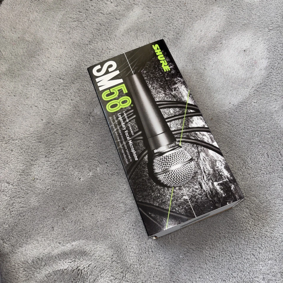 Shure SM58 Dynamic Vocal Microphone Black Legendary SM58 Mic Professional - Image 1 of 4