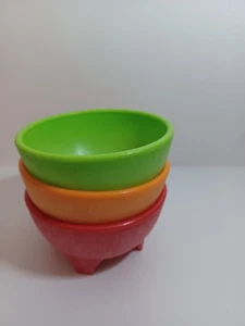 American maid 45oz/1.3L 8” Thick Plastic Set Of Three Dipping Bowls Pre-owned - Picture 1 of 9
