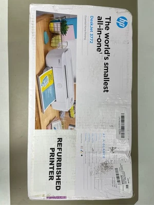 HP DeskJet 3772 All-in-One Color Inkjet Printer Scanner and Copy, Instant Ink Re - Image 1 of 2