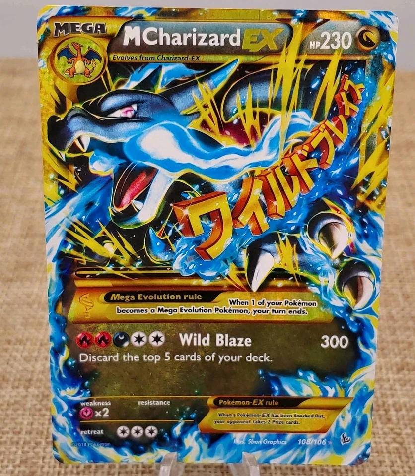Pokemon TCG M Charizard EX (X) (Secret) 108/106 XY - Flashfire Secret Rare card - Image 1 of 4
