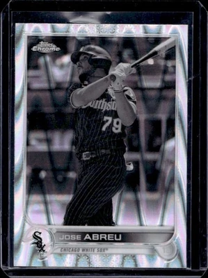 2022 Topps Chrome Sonic Jose Abreu Black & White RayWave #28 Sox - Image 1 of 2