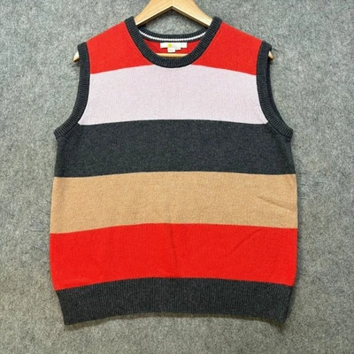 Chaleco sin mangas Boden para mujer talla M multi mezcla de lana de cachemir suéter Harriet a rayas Foto 1 de 4