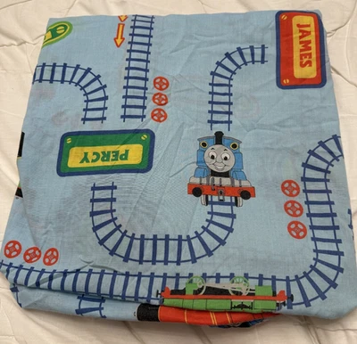 Винтажная простыня на резинке для детской кроватки Thomas & Friends материал 2006 - Изображение 1 из 4