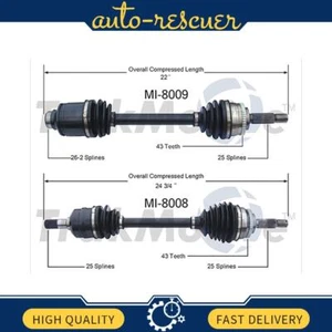 2x Front Left Front Right CV Axle Shaft for Mitsubishi Eclipse 1995~1999 - Picture 1 of 3