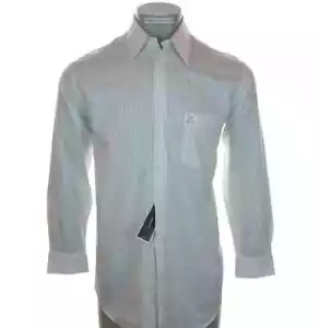Nueva Camisa de Vestir Para Hombre Alfani Manga Larga Rayas Mediana 15.5" Manga 32"-33" - Imagen 1 de 4