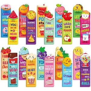 120 Pcs Scented Scratch and Sniff Bookmarks Fruit Food Theme 20 Styles - Picture 1 of 7