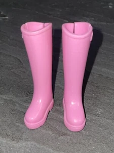 MATTEL PINK TALL RAINBOOTS SHOES BARBIE FASHIONISTAS FOOTWEAR FASHION - Picture 1 of 4