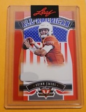 2023 Leaf NSCC Promo Pack Quinn Ewers Proof Card #'d 1/1 Texas Longhorns 