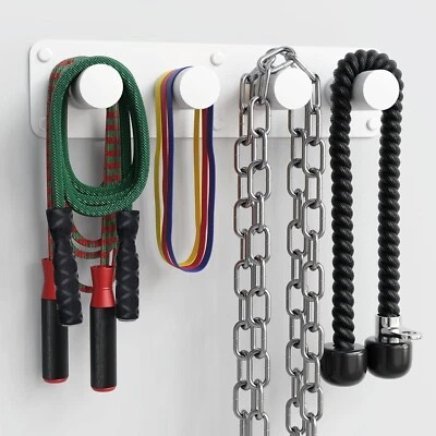 SACRED TRAINING White Lux Wall Mounted Gym Mixed Set Rack Organizer - Image 1 of 4