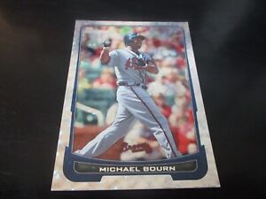 michael bourn (atlanta braves - of) 2012 bowman SILVER ICE LIMITED CARD #44 mint