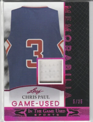 CAMISETA DE RECUERDOS DE CHRIS PAUL USADA HOJA EN EL JUEGO 2024 5/35 Foto 1 de 2