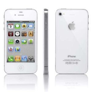 Apple iPhone 4S 8GB IOS 9.3.6 Unlocked White Black Smart Phone