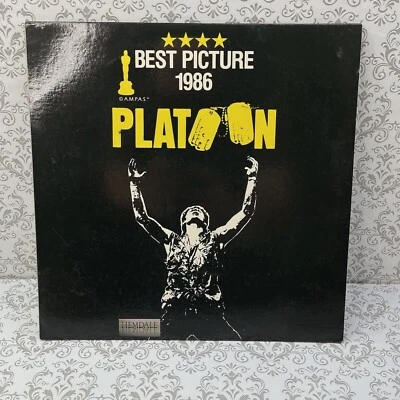 Platoon Best Picture 1986 LaserDisc Movie Video Action War Hemdale HI FI Stereo Foto 1 de 4
