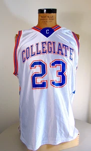 Camiseta deportiva blanca de baloncesto universitaria #23 para hombre talla 48 de Pro Team - Imagen 1 de 6