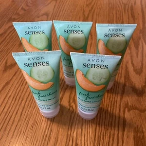 Avon Senses CUCUMBER & MELON Hand Gel 2.5 fl oz each Antibacterial Qty 5 - Picture 1 of 5