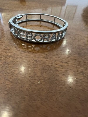 Bracciale Rigido Deborah In Argento 925 Con Zirconi Bianchi - Immagine 1 di 3
