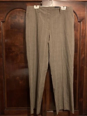 George Mujer Talla Grande 16 Tejido Elástico Marrón Pantalón Foto 1 de 4