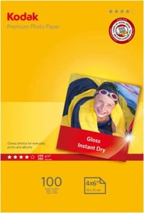 Kodak 240GSM 200 Sheets Gloss Instant Dry 240gsm 4R Photo Paper, (5740-529) - Picture 1 of 3