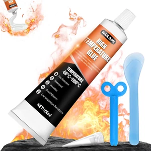 Colla Alte Temperature, Sigillante Alte Temperature, Silicone Alta Temperatura, - Foto 1 di 12