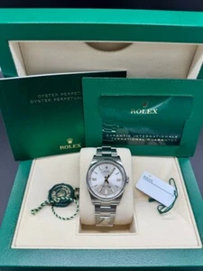 Rolex Oyster Perpetual 36 126000 Silver Dial Domino's Edition Complete Set B+P - Picture 1 of 9