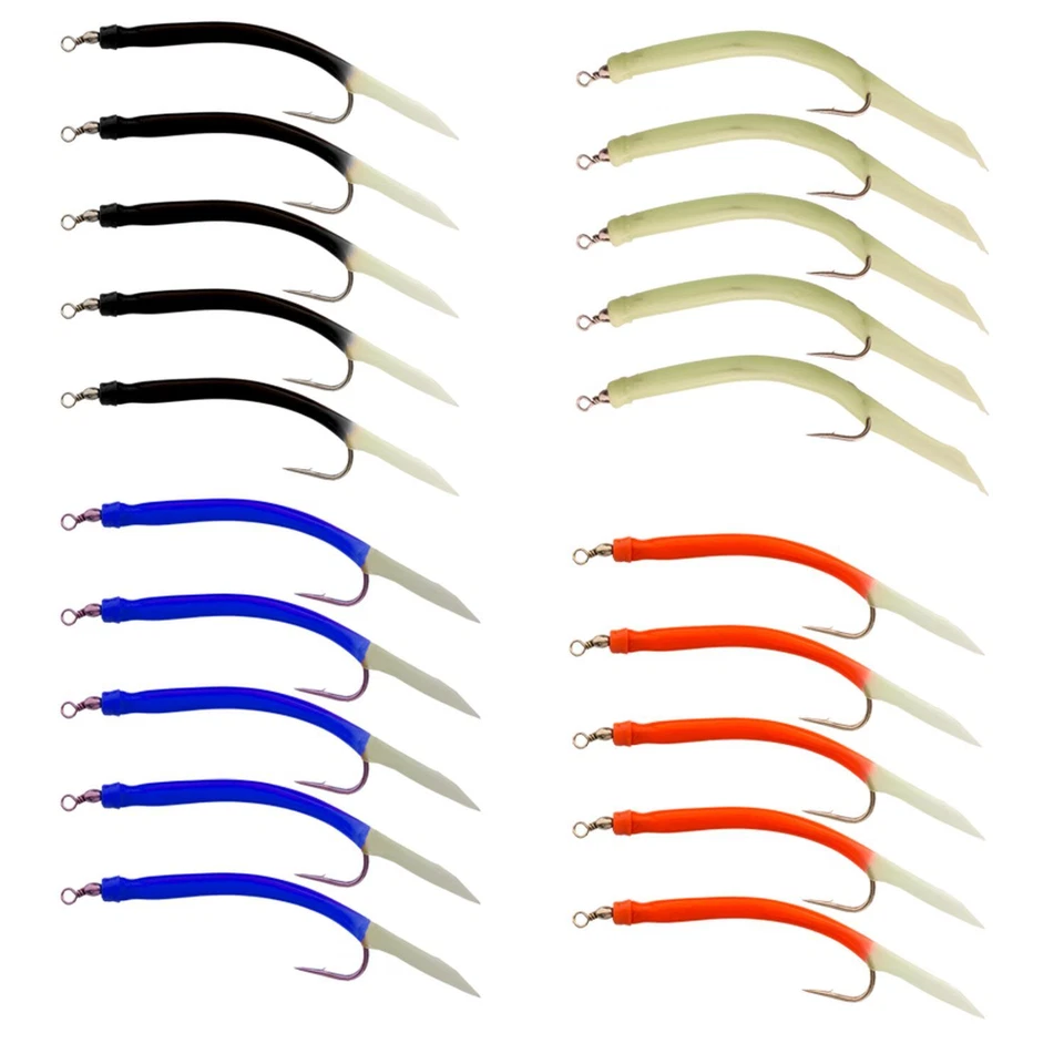 Gummimakk Beifänger Dorsch fluoreszierend Norwegen Köder Meeresköder Dorschköder - Bild 1 von 1