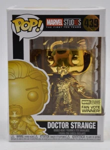 Funko Marvel Studios Los Primeros Diez Años 439 Doctor Extraño Oro Fanático Ganador del Voto - Imagen 1 de 13