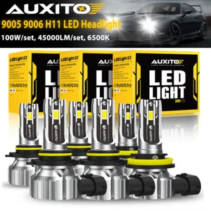 AUXITO H11 9005 9006 Combo LED Headlight Bulbs High Low Beam Fog Light 45000LM - Bild 1 von 13
