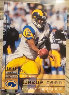 1998 Leaf Rookies & Stars Tony Banks #279 Rams - Image 1 of 2