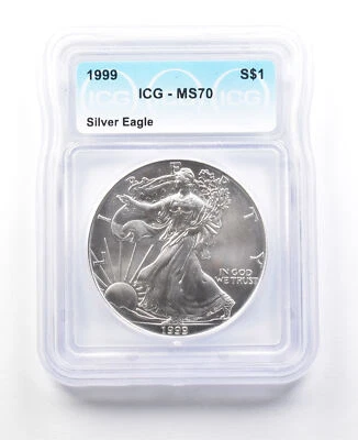 American Silver Eagle MS70 ICG 1999 *3023 Foto 1 de 3