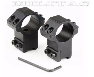 Hohe Montage 25,4 mm 1 Zoll Zielfernrohr Ringe für 11- 14 mm Prismenschiene Jagd