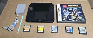 Nintendo 2DS Launch Edition Blue and Black Handheld Console Bundle With 6+ Games - Picture 1 of 12