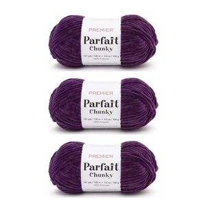 Konvolut 3 - Premier Yarns Parfait Chunky Garn - Aubergine 1150-27 - Bild 1 von 2