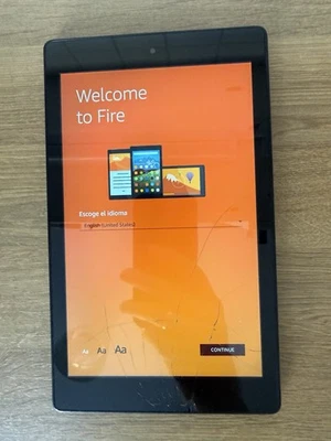 Amazon Fire HD 8 Tablet (6th Gen) PR53DC Schwarz WiFi 16GB - Bild 1 von 2