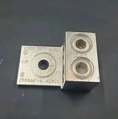 Ilsco D970 Mechanical Lug 250kcmil-6 AL9CU 2-Barrels 1-Hole AU250 - Image 1 of 4
