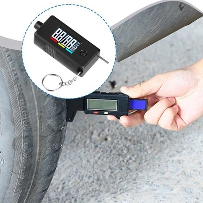 Tire Pressure Gauge Checker Tread Ruler Detection Practical 2 in 1 PSI Tire - Изображение 1 из 4
