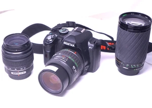 Pentax K-R 12.4MP Kamera DSLR mit 18-55mm und 28-80mm 28-200mm Objektiv - Bild 1 von 9